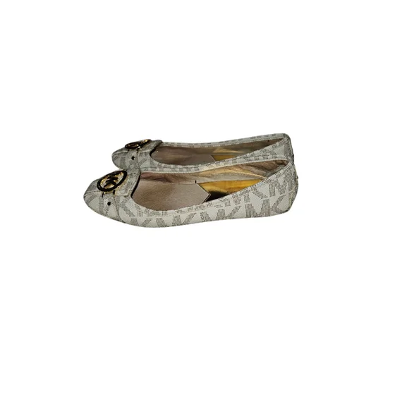 Michael Kors MK Flats Loafers Shoes Women's Size 7.5 Vanilla - Picture 8 of 12